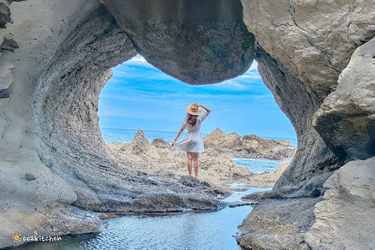 台東秘境景點「金樽陸連島貓洞」天然的貓咪海蝕洞!台灣唯一正在形成的陸連島,東海岸熱門IG打卡景點。 - 第17張圖