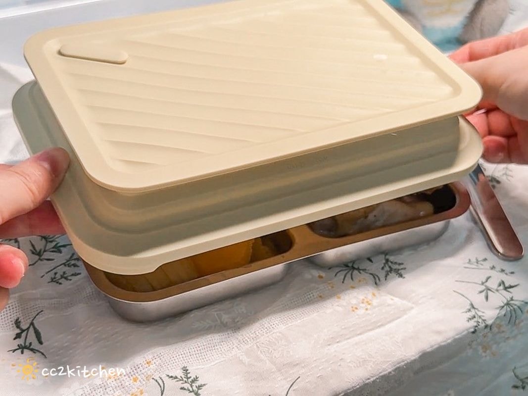 【團購好物開箱】LiFE RiCH富川創造 𝘿𝙤𝙪𝙗𝙡𝙚 𝘽𝙤𝙭可微波不鏽鋼便當盒，一盒多用可蒸、煮、煎、炸、烤～自煮神器、自帶料理的好夥伴！