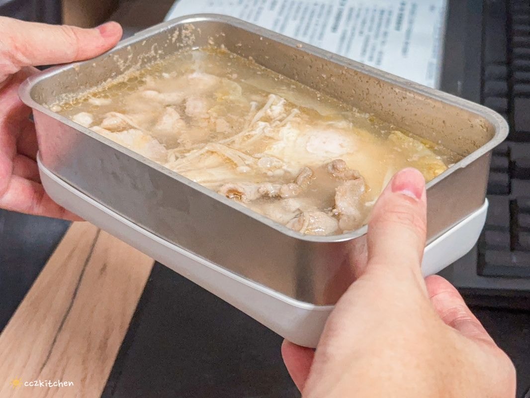 【團購好物開箱】LiFE RiCH富川創造 𝘿𝙤𝙪𝙗𝙡𝙚 𝘽𝙤𝙭可微波不鏽鋼便當盒，一盒多用可蒸、煮、煎、炸、烤～自煮神器、自帶料理的好夥伴！