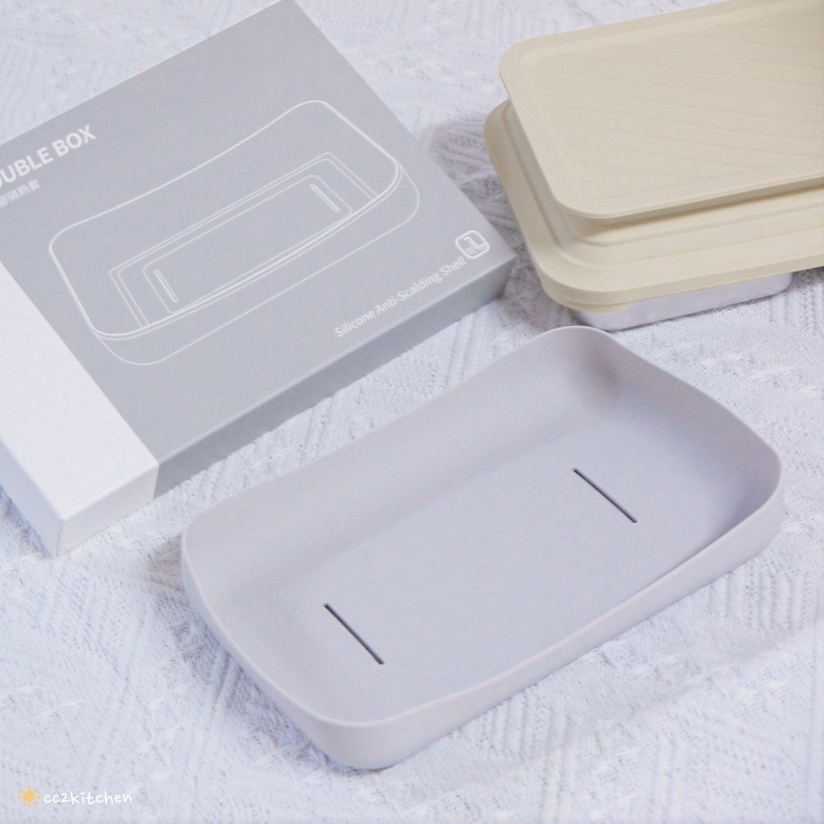 【團購好物開箱】LiFE RiCH富川創造 𝘿𝙤𝙪𝙗𝙡𝙚 𝘽𝙤𝙭可微波不鏽鋼便當盒，一盒多用可蒸、煮、煎、炸、烤～自煮神器、自帶料理的好夥伴！