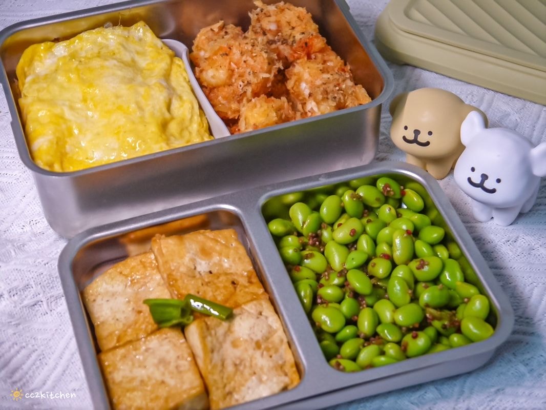 【團購好物開箱】LiFE RiCH富川創造 𝘿𝙤𝙪𝙗𝙡𝙚 𝘽𝙤𝙭可微波不鏽鋼便當盒，一盒多用可蒸、煮、煎、炸、烤～自煮神器、自帶料理的好夥伴！