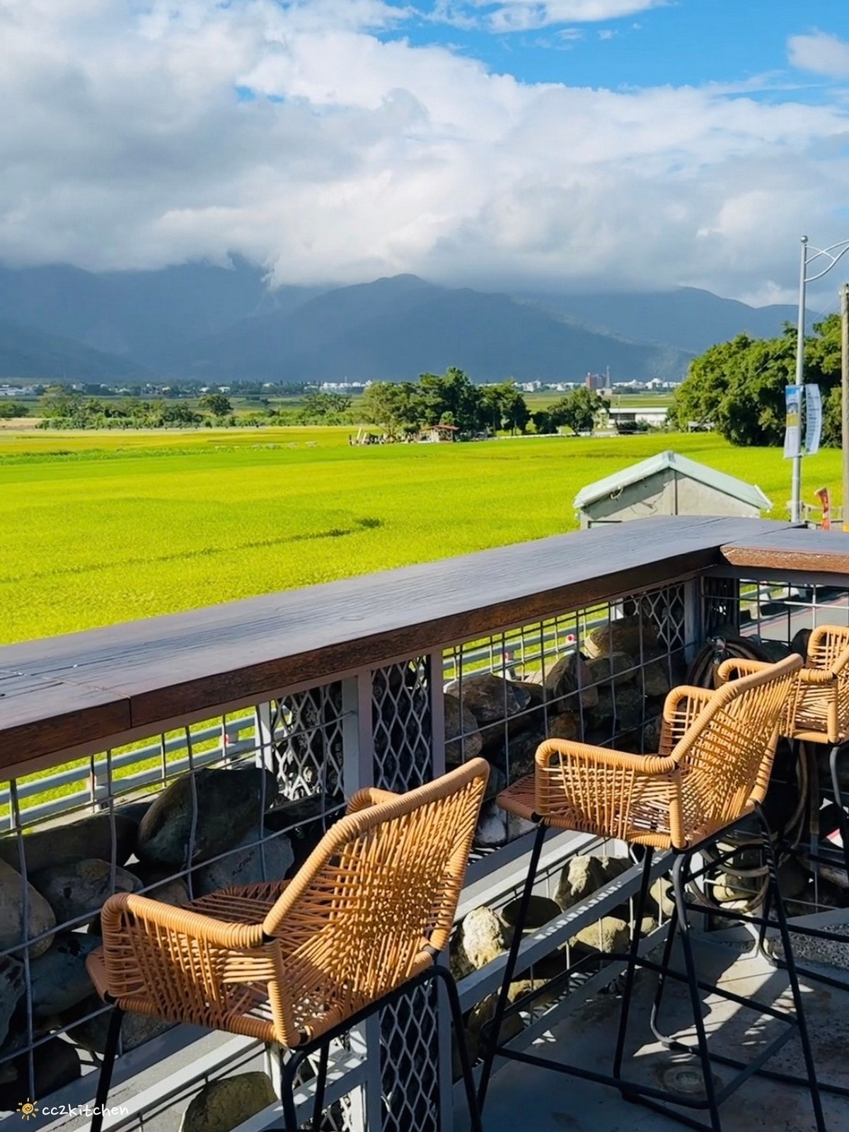 池上最新景觀咖啡「春田喜樂Spring Field Joy」伯朗大道旁一間可以欣賞黃金稻浪的咖啡廳~在解憂咖啡店裡喝咖啡配美景,感受宛如天堂般夢幻的稻海! - 第23張圖