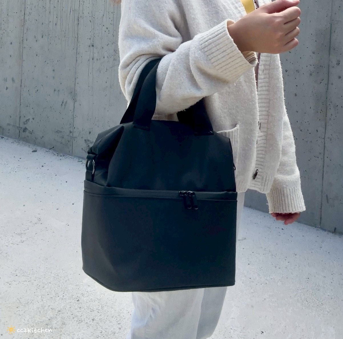 【上班族必備好物推薦】LiFE RiCH 富川創造「Loft Tote 城市隨行包」開箱！上班通勤、日常外出一包搞定～分層收納、防水保溫、帶便當不混味！