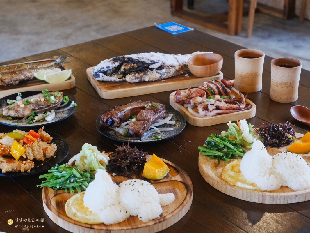 台東長濱美食推薦！「三個男人」部落風味簡餐，來長濱別只吃無菜單料理～返鄉青年結合部落媽媽手藝打造的美味食堂。